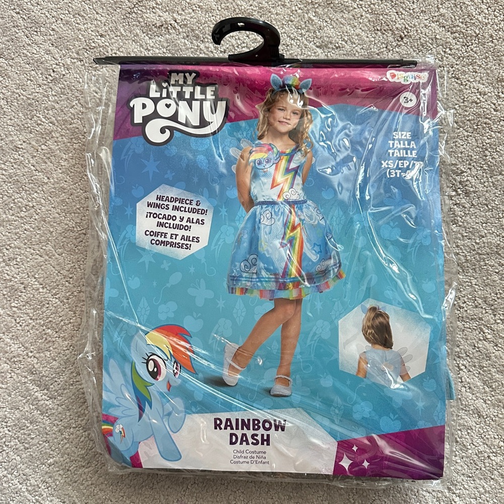 My Little Pony Rainbow Dash costume 3T/4T